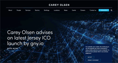 Desktop Screenshot of careyolsen.com
